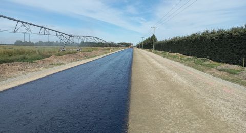 Maronan Road rehab at final sealing stage